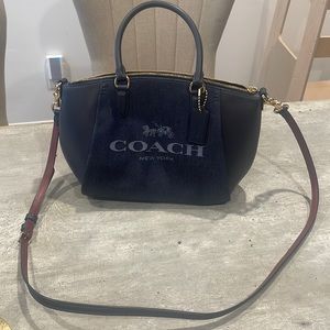 Coach Elise Jacquard Horse and Carriage Satchel